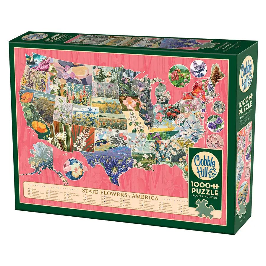 State Flowers of America 1000pc Puzzle