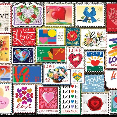 Love Stamps - 1000 Piece Jigsaw Puzzle