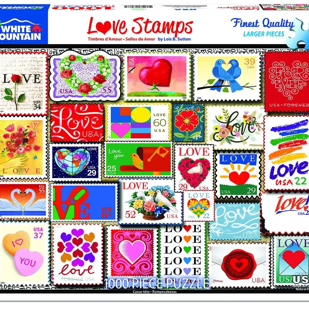 Love Stamps - 1000 Piece Jigsaw Puzzle