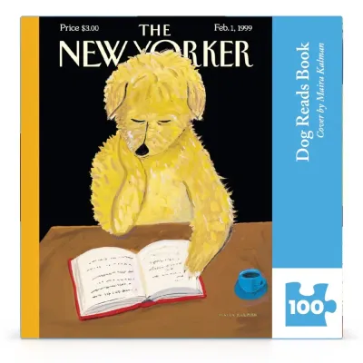 Dog Reads Book Mini Puzzle