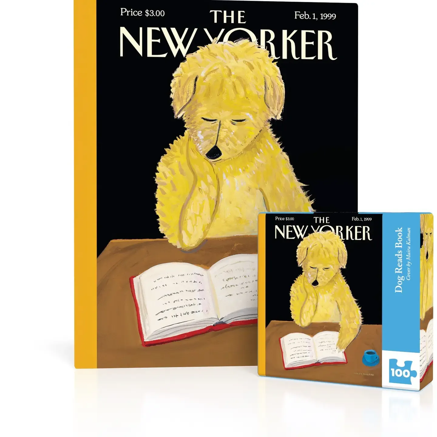 Dog Reads Book Mini Puzzle