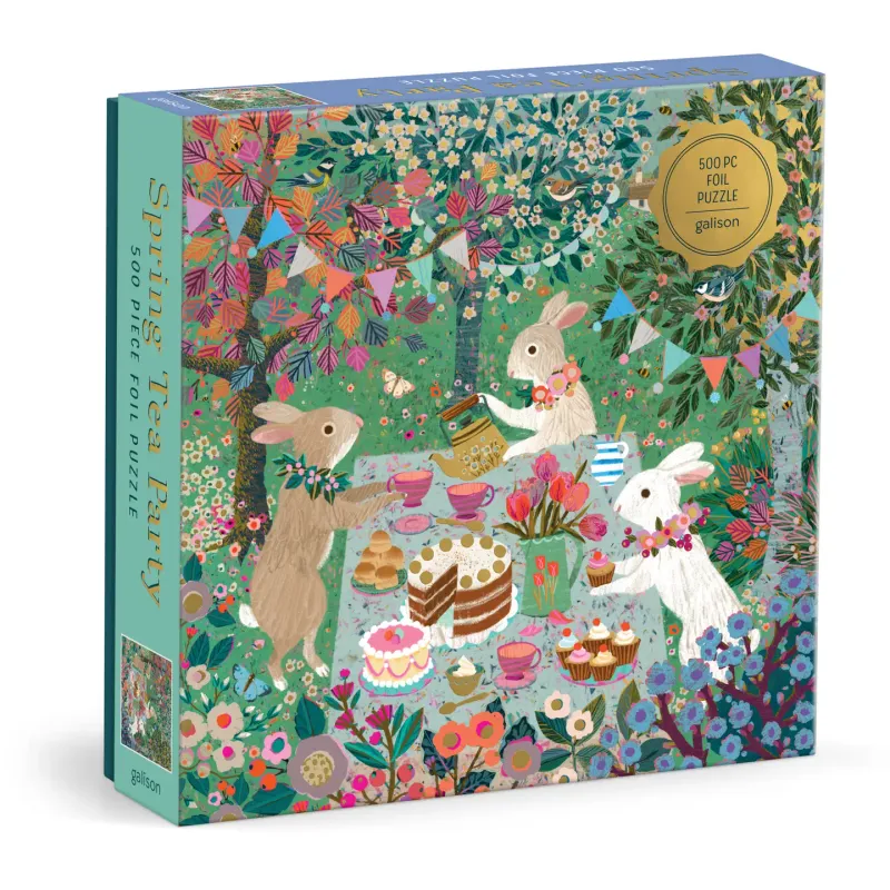 Spring Tea Party Foil Puzzle