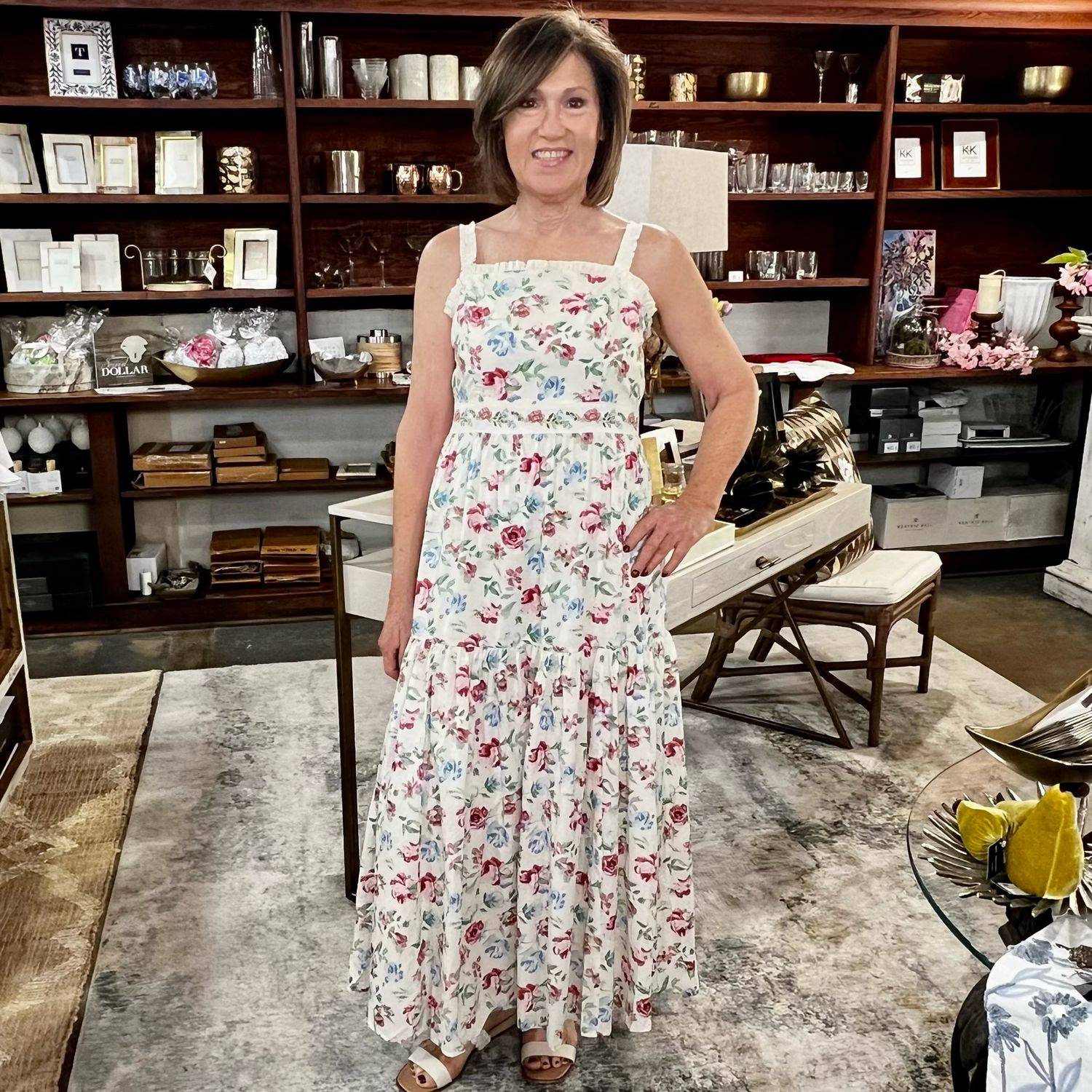 Floral Print Midi Dress