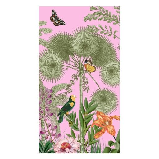 Paradise Garden Pink Guest Towel, Color: Pink