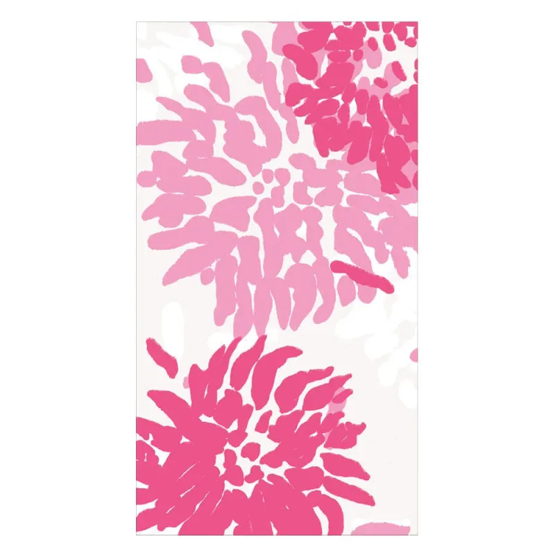 Chrysanthemum Raspberry Guest Towel