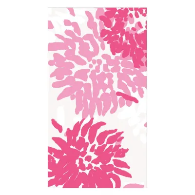 Chrysanthemum Raspberry Guest Towel