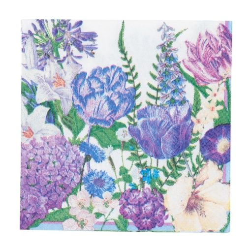 Shades Of Blue Napkin Cocktail, Color: Blue