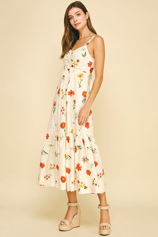 Floral Tiered Maxi Dress