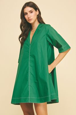 V-neck Mini Dress