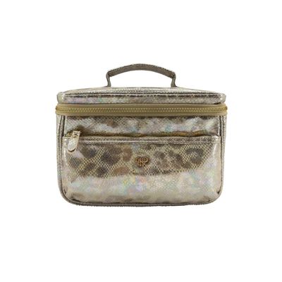 Classic Train Case - Glimmer Leopard