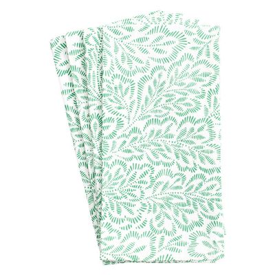 Block Print Leaves Cotton Napkins