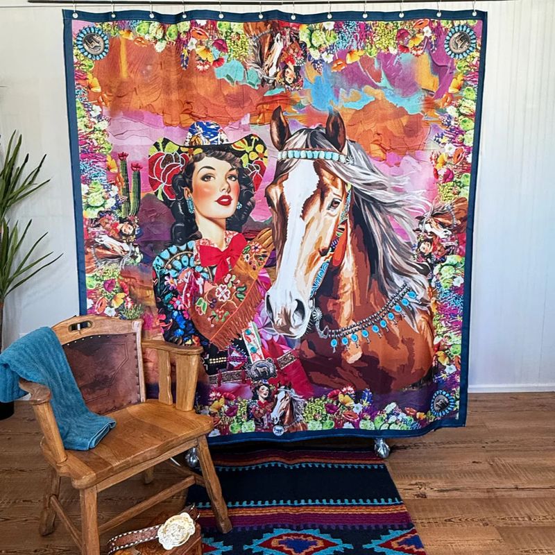 Shower Curtain - Queen of the Rodeo