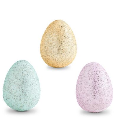3" Glass Glitter Eggs