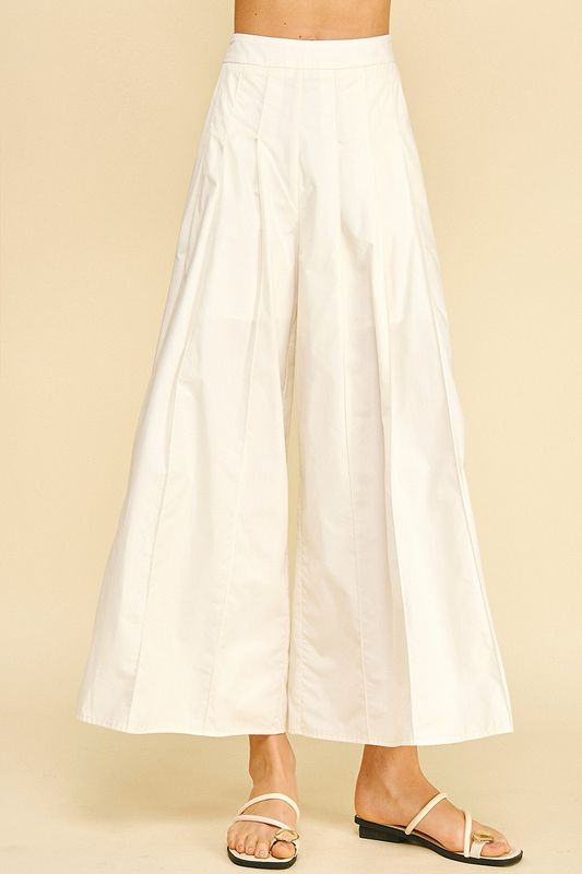 Pleated Wide Leg Pants