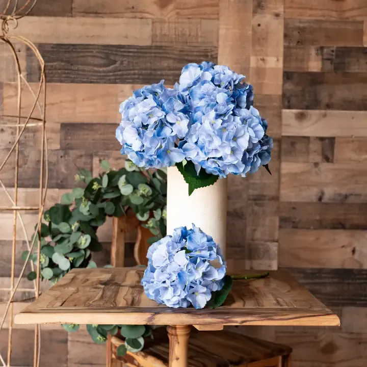 20" Real Touch Blue Hydrangea