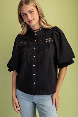 Trim Detail Blouse
