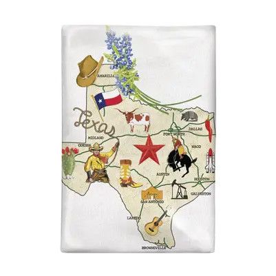 Texas Landmarks Towel