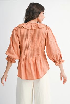 Flowing Ruffled Blouse