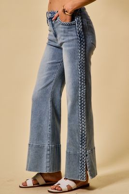 Jeans w/Side Braids