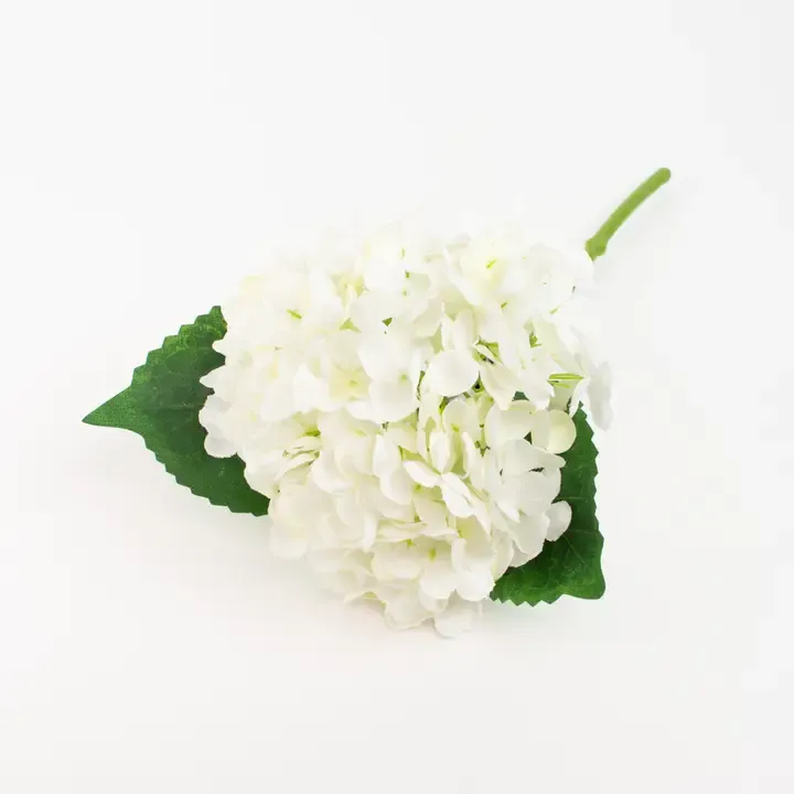 13" Lace White Hydrangea