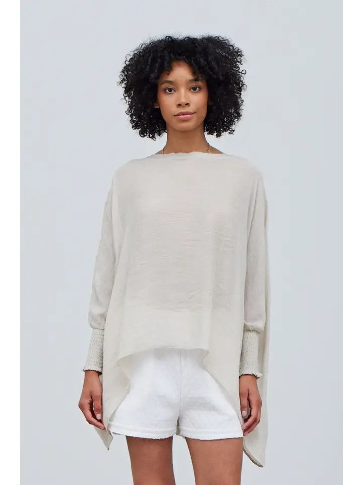 Smocked Sleeve Blouse