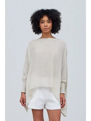 Smocked Sleeve Blouse