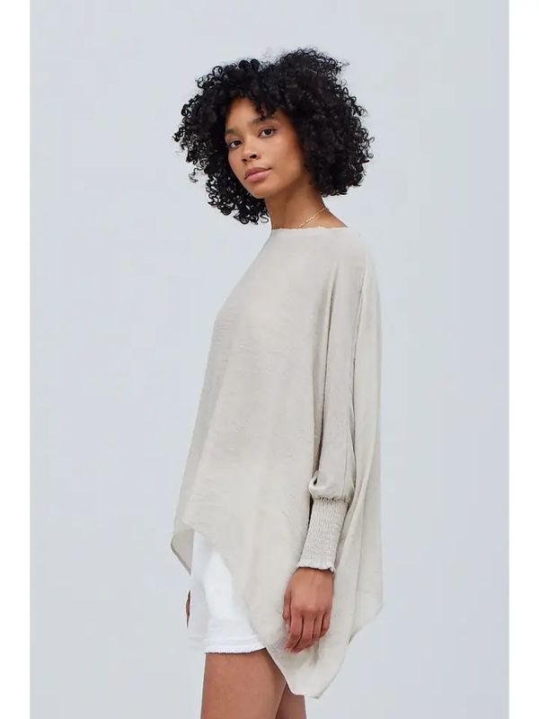 Smocked Sleeve Blouse