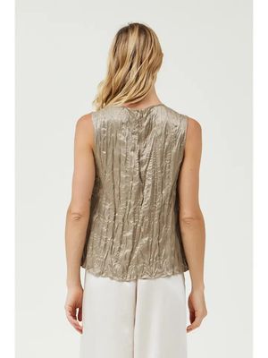 Fawn Pleated Top