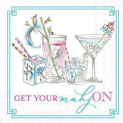Mahjong Drinks Cocktail Napkins