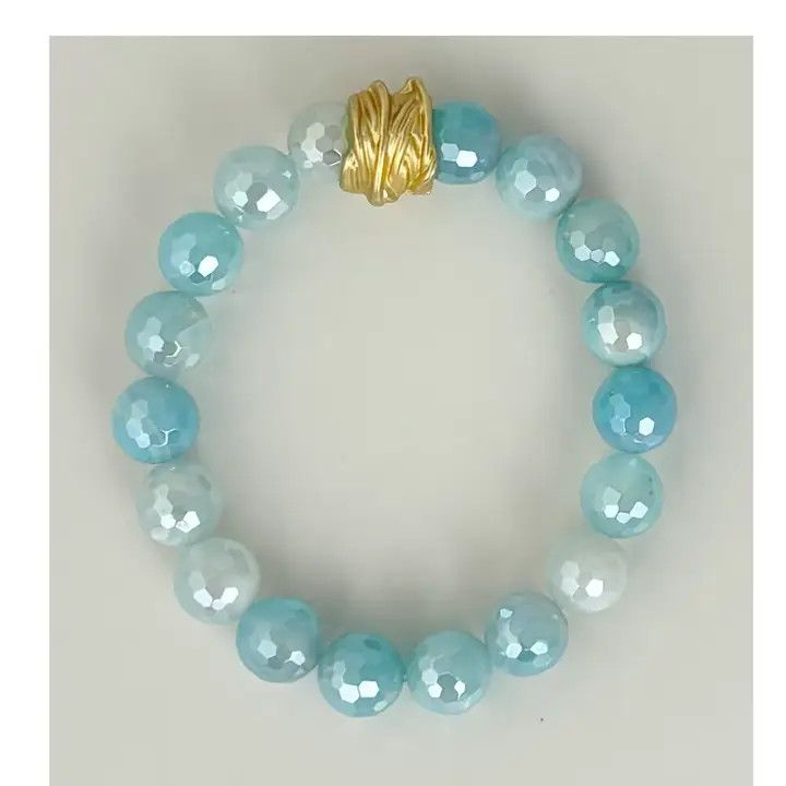 Mystic Blue Sardonyx Sugar Pop Bracelet