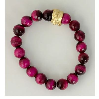 Pink Tiger Eye Sugar Pop Bracelet