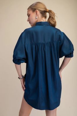 Puff Sleeve Button Down