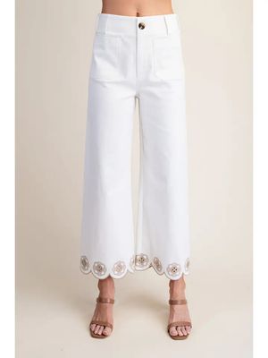 Colette Scallop Hem Pants