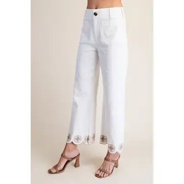 Colette Scallop Hem Pants
