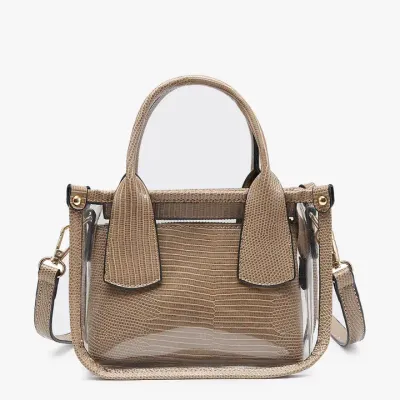 Stacey Clear Satchel w/Inner Bag