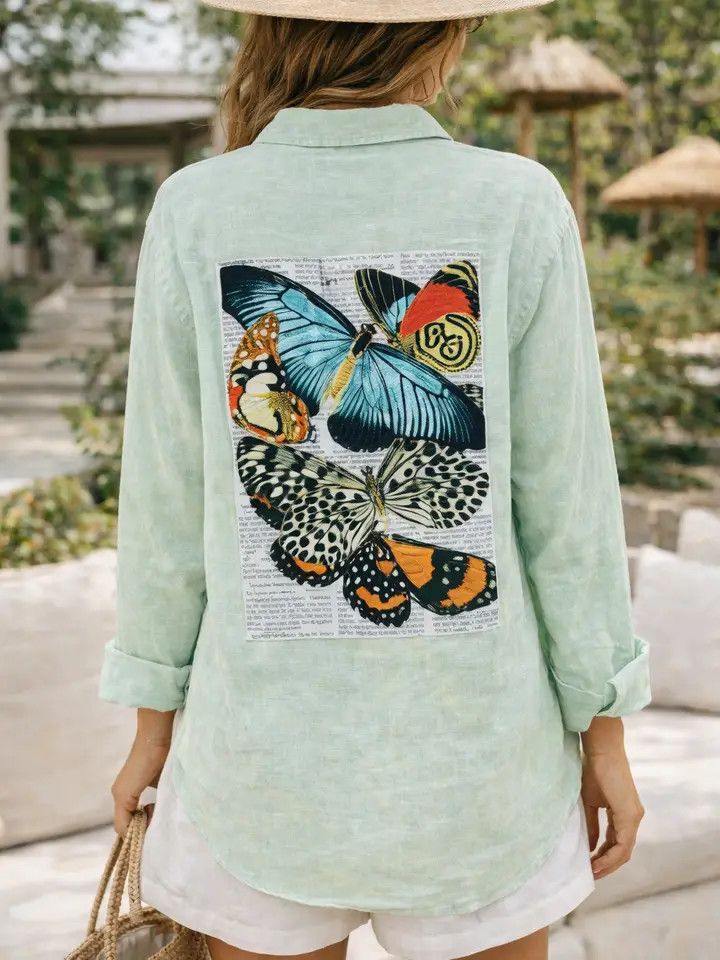 Mariposa Reverie Button-Down