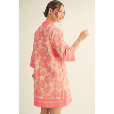 Floral Jacquard Dress