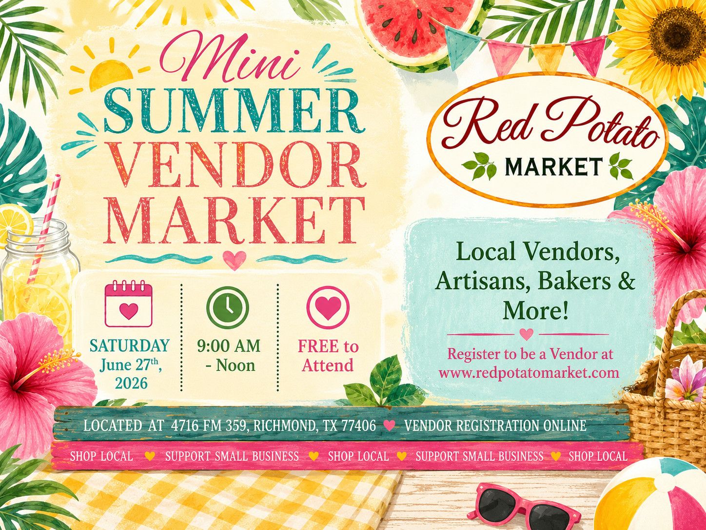 Summer Mini Market June 27, 2026