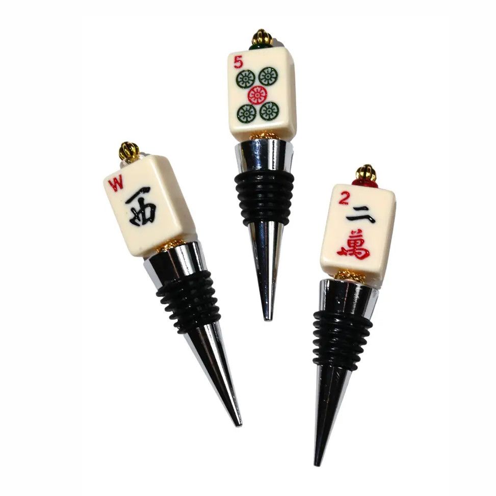 Mahjong Tile Bottle Stopper w/Real Tile