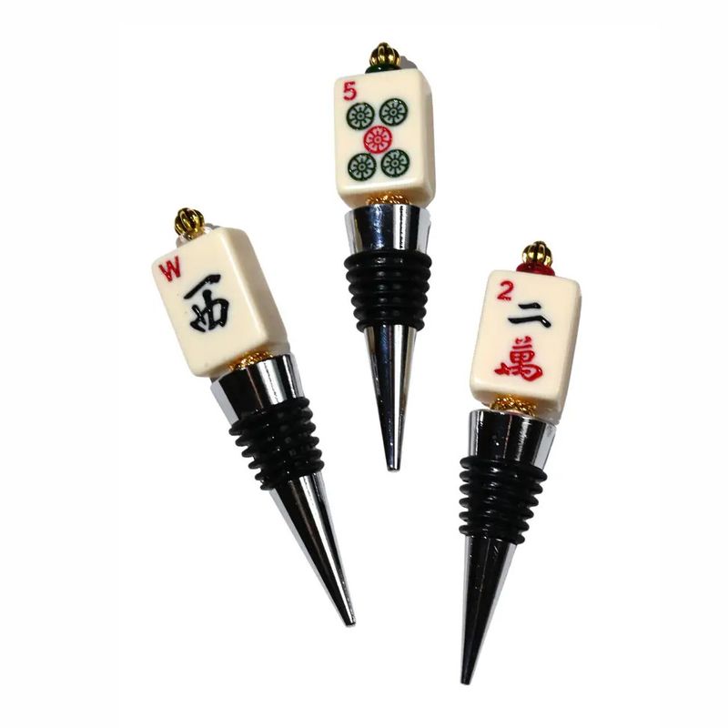 Mahjong Tile Bottle Stopper w/Real Tile