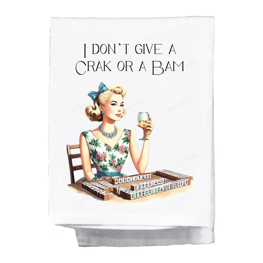 Tea Towel I Don't Give A Crak or A Bam