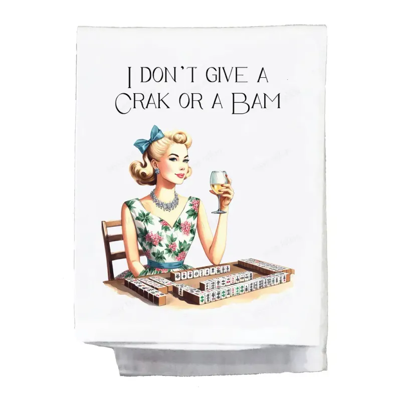 Tea Towel I Don't Give A Crak or A Bam