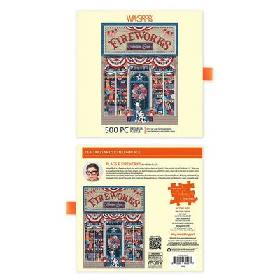 Flags &amp; Fireworks 500 Piece Puzzle