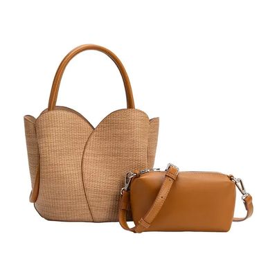 Tulip Raffia Purse w/Insert