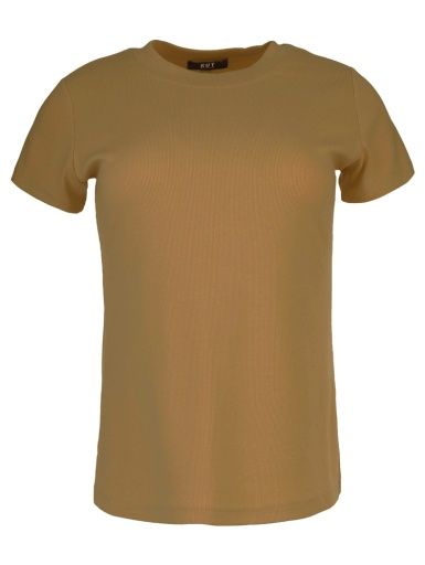 Langley Rib Top, Color: Camel, Size: X-Small