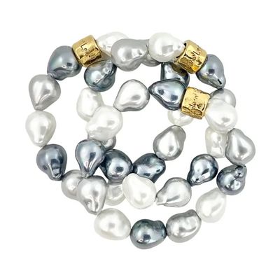 Smokey Mother of Pearl Bracelet