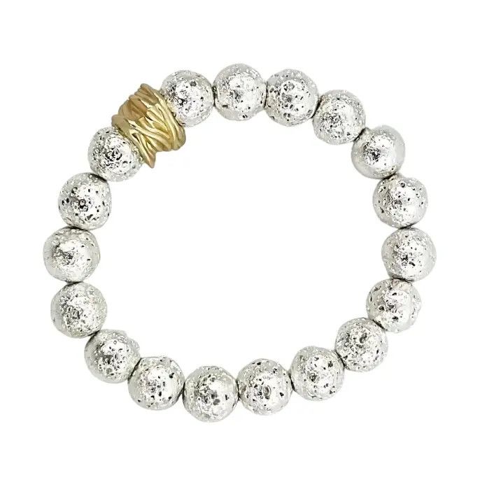Silver Lava Bracelet