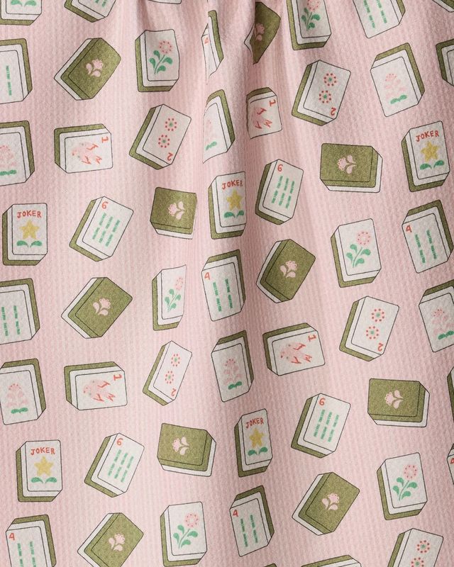 Flower Tiles Tea Towel