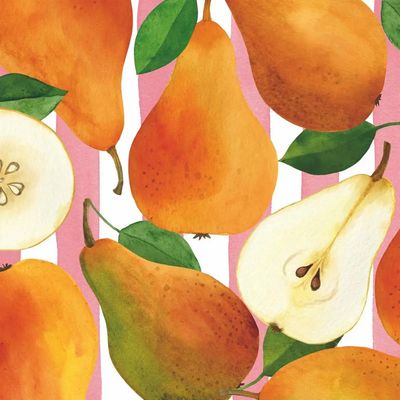 Pears &amp; Stripes Beverage Napkins