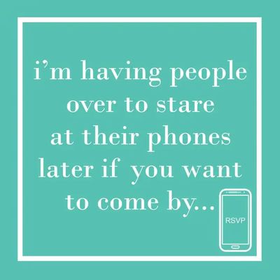Their Phones Beverage Napkins